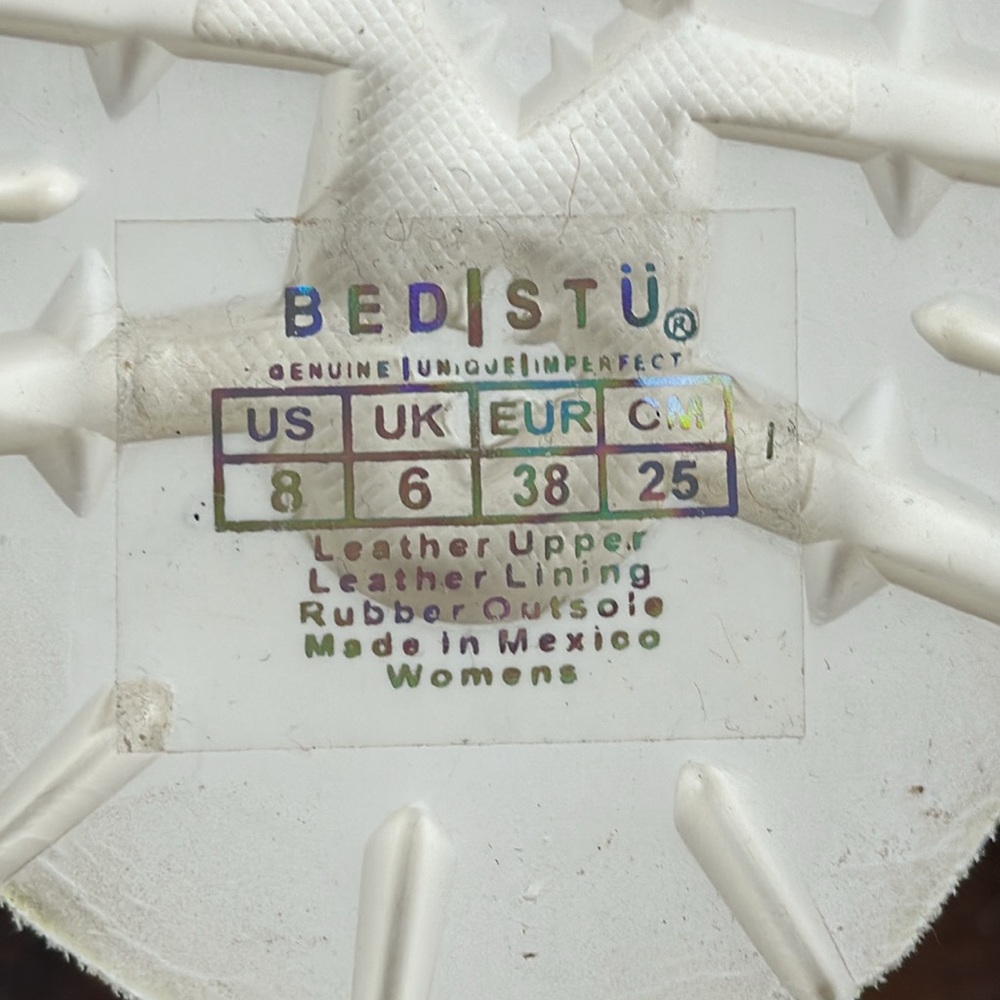 Bed Stu Reina III leather loafers with lug soles. New in Box. - Picture 5 of 9